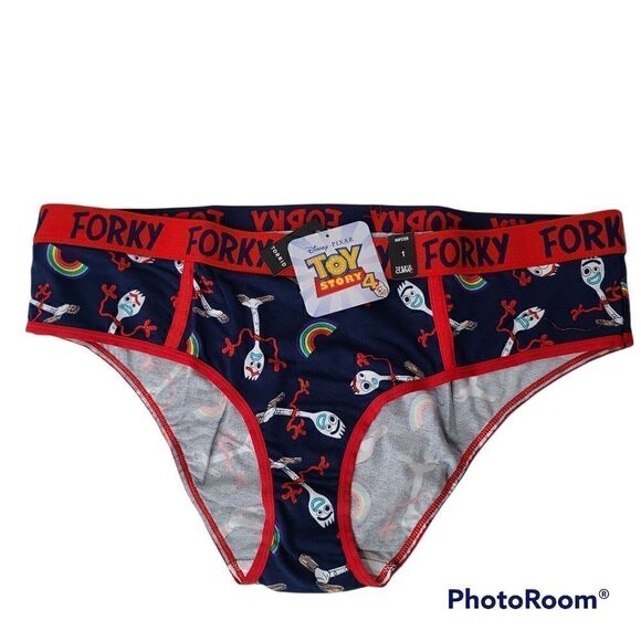 1X 14W 16W Disney Toy Story Forky Hipster Panty Rainbow Cotton Navy Torrid NWT - Picture 2 of 9